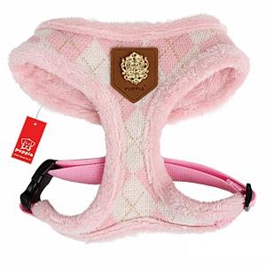 Puppia Argyle Mode Geschirr rosa Puppia Luxury