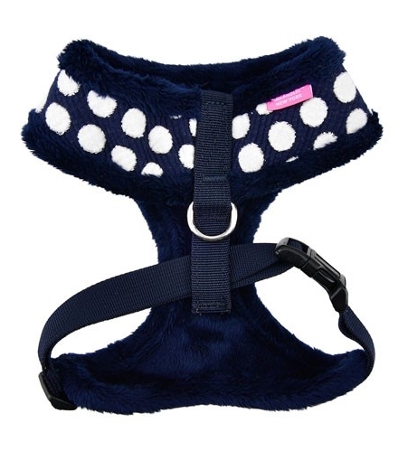 Softbrustgeschirr blau Dotty Winter warm