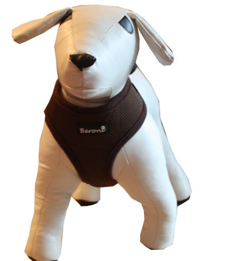 Hundegeschirr f�r Welpen braun verstellbar