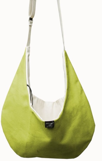 Dog Pouch Bag Luxury Canvas gr�n Welpentasche
