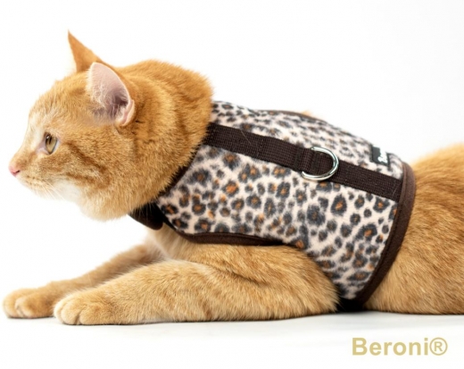 Katzenjacke Walking Jacket Leopard fr Katzen