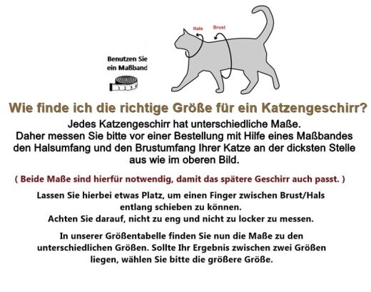 Katzengeschirr Kitty Walking Jacket CATS schwarz-wei�