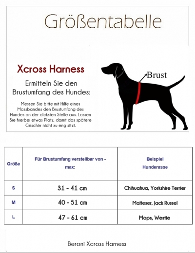 NEUHEIT! Xcross Softgeschirr von Beroni verstellbar braun