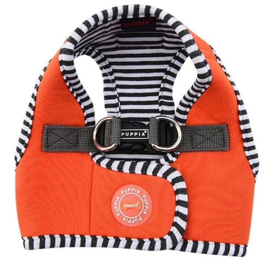 Puppia Naunet Harness B orange Streifen Step In Geschirr