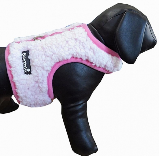 Hunde Westengeschirr Beroni Super Flausch TEDDY rosa