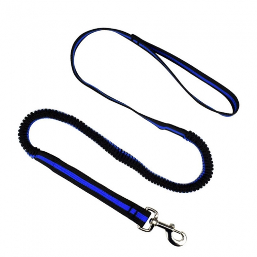 Bungee Hundeleine blau 120 cm - 150 cm