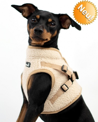Beroni Jacket Harness Winterweste Curly beige