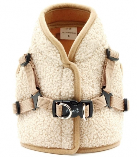 Beroni Jacket Harness Winterweste Curly beige