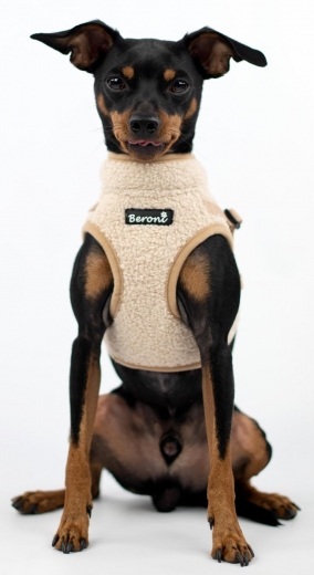 Beroni Jacket Harness Winterweste Curly beige