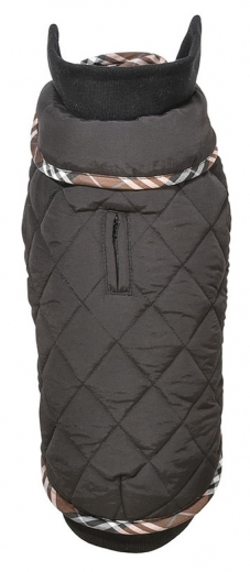 Hundemantel f�r Hundegeschirr Tartan noir