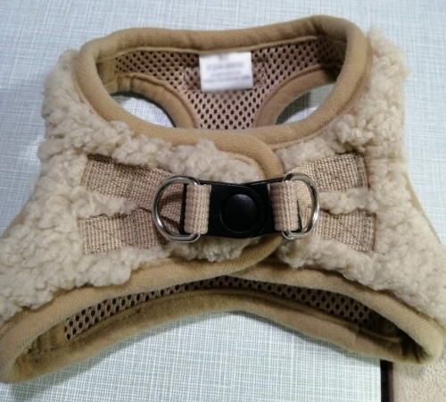 Beroni Vest Geschirr warm TEDDY beige