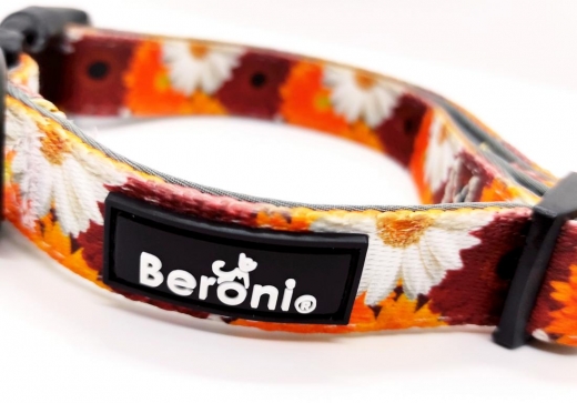 Hundehalsband Blumen floral gepolstert