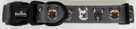 Hundehalsband Franzsische Bulldogge gepolstert