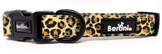 Hundehalsband Leopard gepolstert