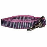 Westengeschirr rosa-grau-blau Streifen Jeans