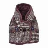 Hundewesten-Geschirr Da Vinci Wolle Pepita elegant braun Hundewesten-Geschirr Da Vinci Wolle Pepita elegant braun