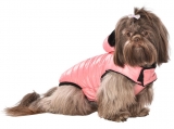 Hundemantel Winter mit Teddyfutter wetterfest rosa STAR Hundemantel Winter mit Teddyfutter wetterfest rosa STAR