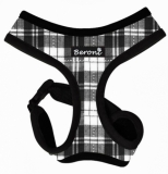 Brustgeschirr gepolstert schwarz mit Karos Brustgeschirr gepolstert schwarz mit Karos