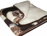 Doppelt dicke Hundedecke aus Merino Schafwolle 100 x 80 cm Doppelt dicke Hundedecke aus Merino Schafwolle 100 x 80 cm