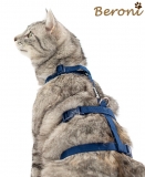 Katzen Sicherheitsgeschirr Beroni Safety Harness Classic blau