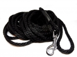 Schleppleine 10 Meter, lange Leine f�r kleine Hunde Ausbildungsleine schwarz