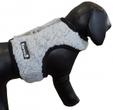 Hunde Westengeschirr Beroni Super Flausch TEDDY grau