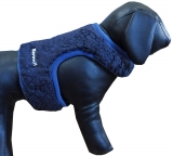 Hunde Westengeschirr Beroni� Super Flausch TEDDY blau