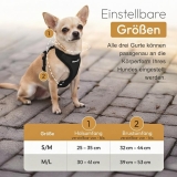 Hundegechirr kleine Hunde verstellbar, leicht und nicht über Kopf Hundegechirr kleine Hunde verstellbar, leicht und nicht über Kopf