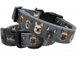 Hundehalsband Französische Bulldogge gepolstert Hundehalsband Französische Bulldogge gepolstert