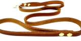 Hundeleine Leder für kleine Hunde cognac 110 x 1 cm Hundeleine Leder für kleine Hunde cognac 110 x 1 cm