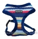 Puppia Soft Hundegeschirr Streifen blau