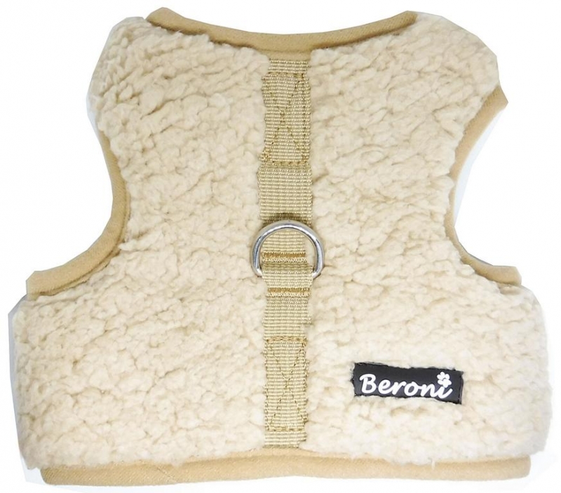 Hunde Westengeschirr Beroni Super Flausch TEDDY beige