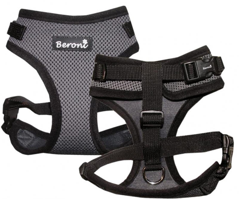Beroni Softgeschirr Upgrade Easy Walking Katzengeschirr 2.0 grau