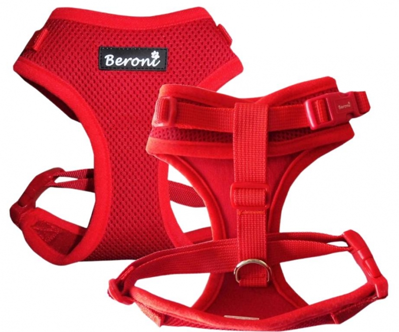 Beroni Softgeschirr Upgrade Easy Walking Katzengeschirr 2.0 rot