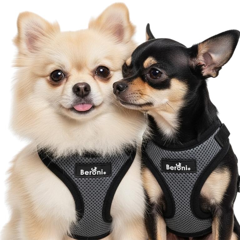 Hundegechirr kleine Hunde verstellbar, leicht und nicht �ber Kopf