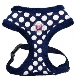 Softbrustgeschirr blau Dotty Winter warm