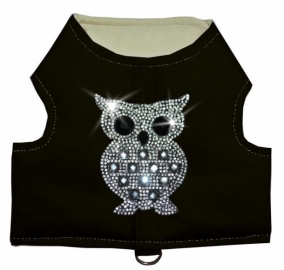 Black Owl Strass Hundewesten Geschirr