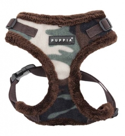 Puppia Hunde Geschirr Mops Puppia Corporal Harness verstellbar camouflage