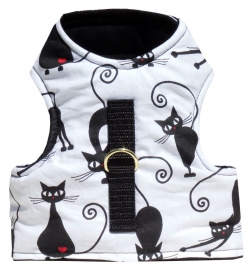 Katzengeschirr Kitty Walking Jacket CATS schwarz-wei