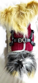 Beroni Jacket Harness Winterweste CORD bordeaux