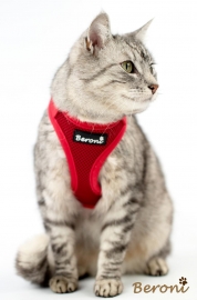 Beroni Softgeschirr Upgrade Easy Walking Katzengeschirr 2.0 rot